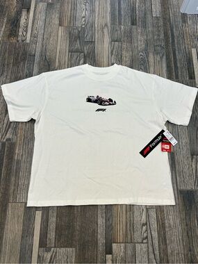 👁️ NWT F1 x PACSUN Formula 1 United States Grand Prix Logo Graphic T-Shirt White